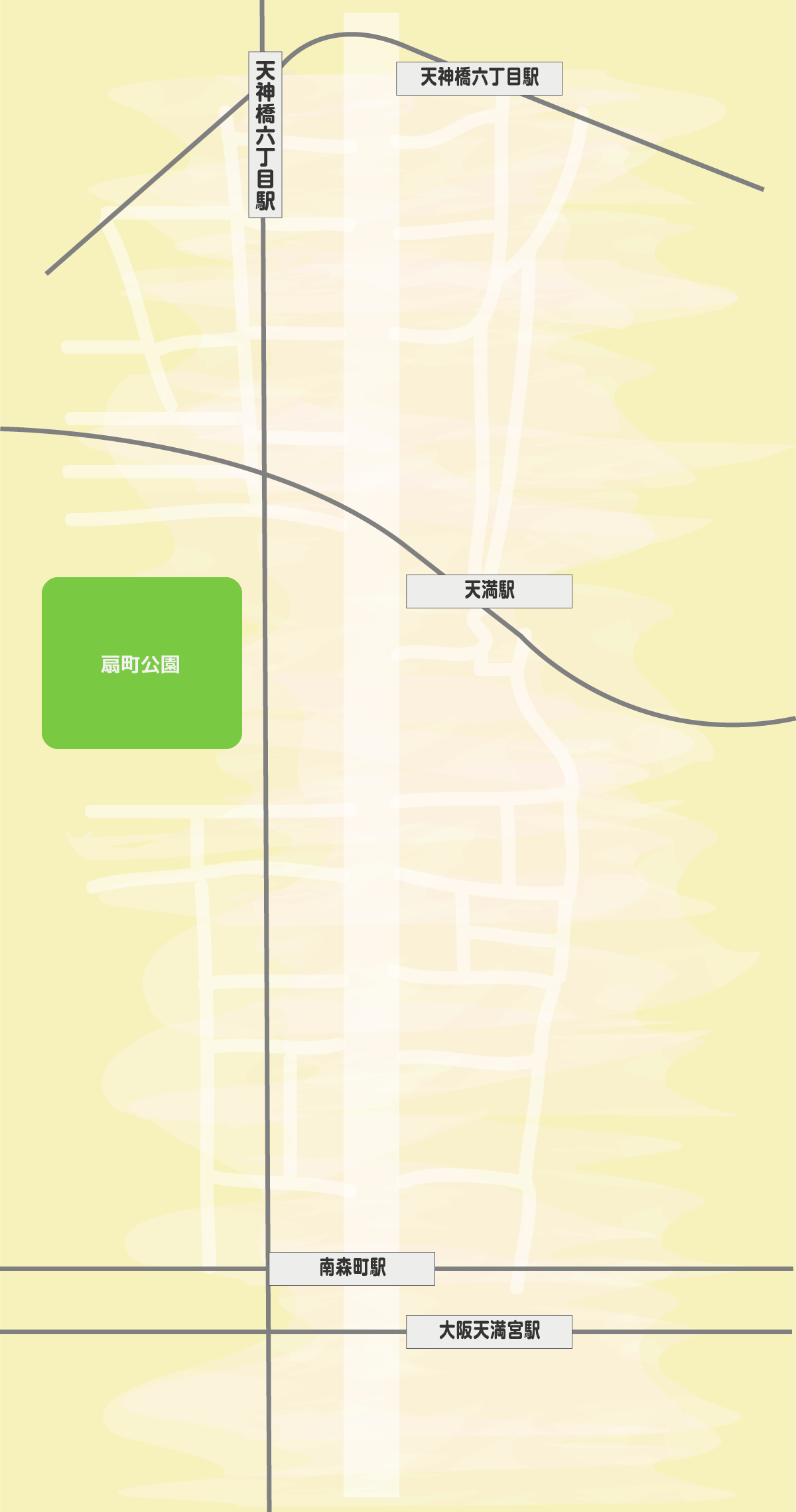 天神橋筋商店街コーヒーマップ