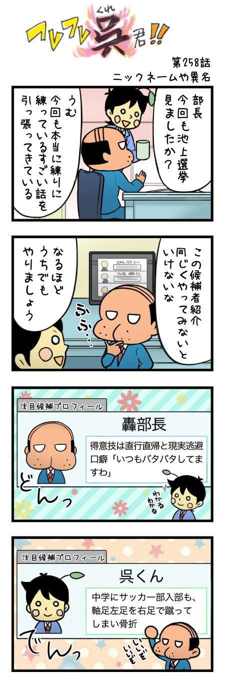 第258話 ニックネームや異名